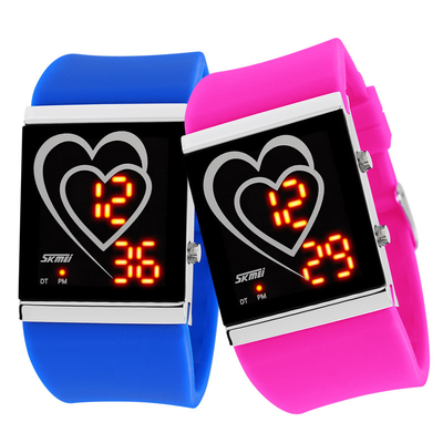 Orologi di Digital adorabili di signora touch screen 12/24 orologi impermeabili di ora LED