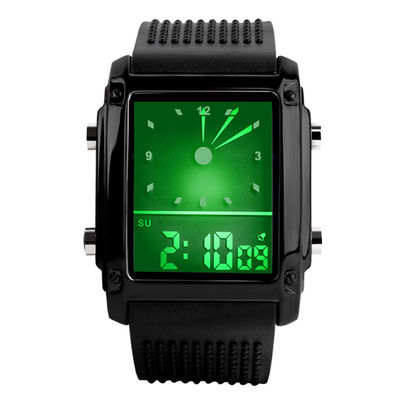 Orologio LCD su ordinazione variopinto della mano della luce della parte posteriore di EL dell'orologio analogico
