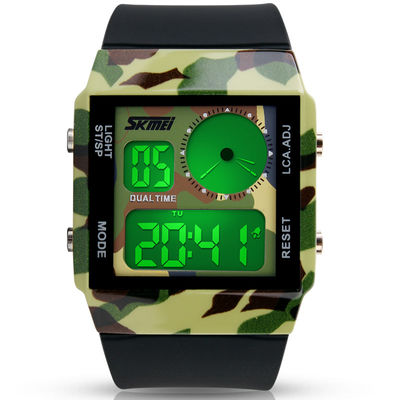 Orologio analogico LCD di colore dell'esercito
